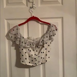 Polka Dot Crop Top